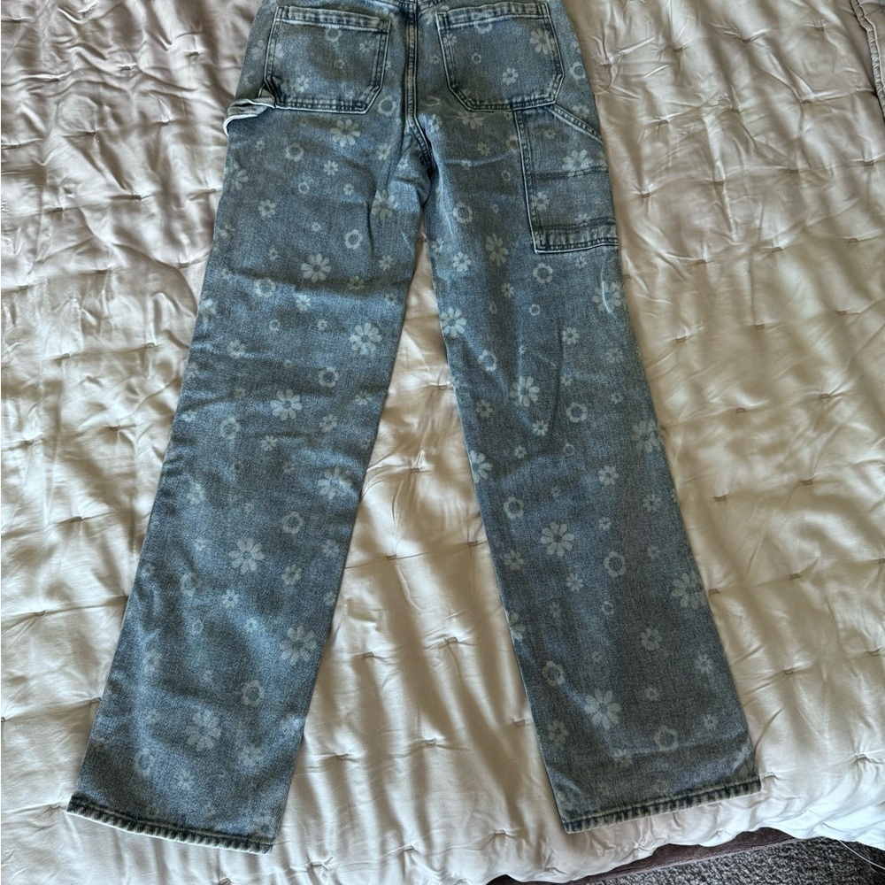 NWT SOLD OUT PacSun tonal Boyfriend Carpenter Pants jeans size 26 - Picture 5 of 8